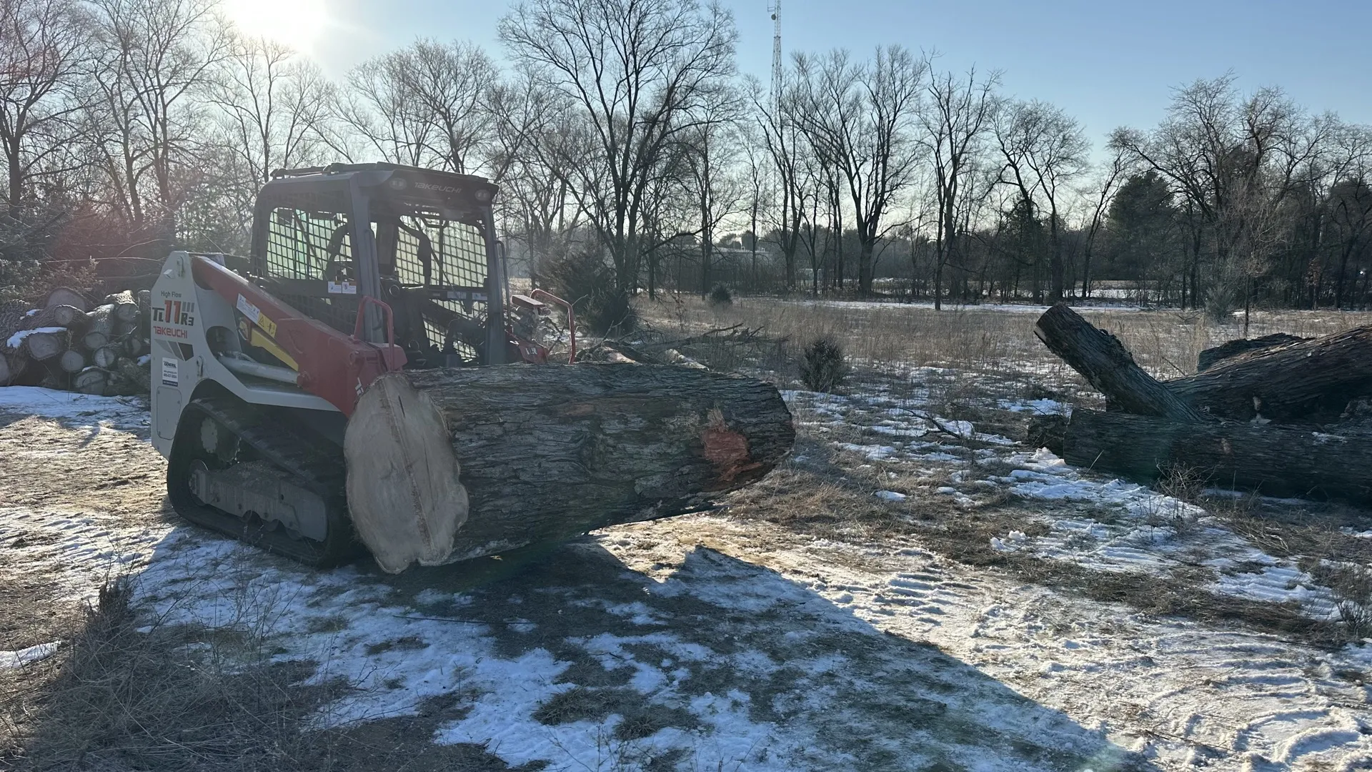 Rural driveway installation
